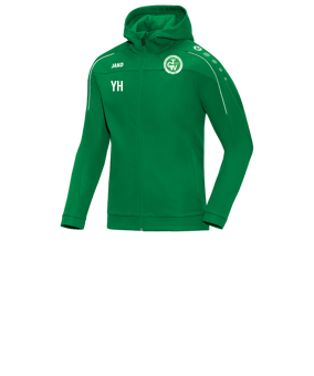 JAKO Classico Kapuzenjacke Kids Grün F06