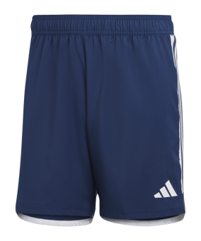 adidas Tiro 23 Competition Match Short Blau Weiss - dunkelblau