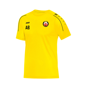 JAKO Classico T-Shirt Gelb Schwarz F03