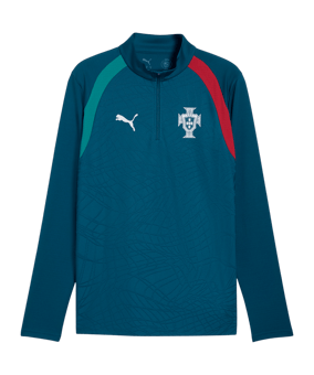 PUMA FPF Portugal Training 1/4 Zip Top Blau F15 - blau