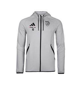 adidas Tiro Travel Hoody Grau