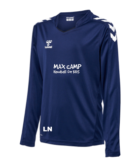 Hummel hmlCORE XK Trikot langarm Kids Blau F7026