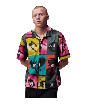 Jordan Brooklyn All-Over Print Hemd Mehrfarbig - mehrfarbig