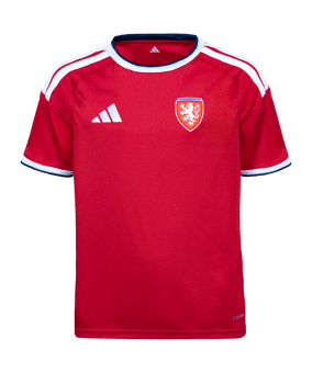 adidas FACR Tschechien Trikot Home 2026 Kids Rot - rot