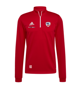 adidas Entrada 22 HalfZip Sweatshirt Rot