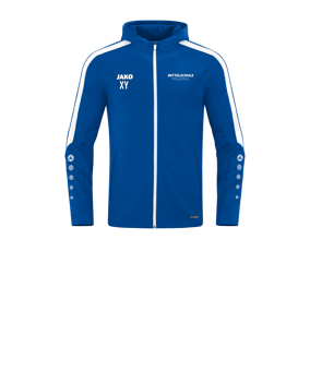 JAKO Power Kapuzenjacke Kids Blau F400