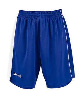 Spalding 4Her II Korte Broek Dames Blauw Wit F02 - blauw