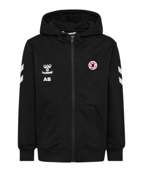 Hummel Go 2.0 Chevron Kapuzenjacke Kids Schwarz F2001