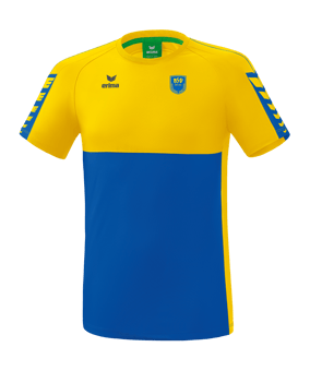Erima SIX WINGS T-Shirt Blau Gelb