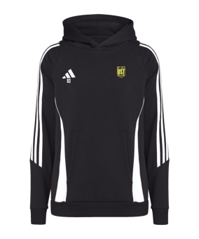 Sweat à capuche coton enfant adidas Tiro 24 noir blanc 