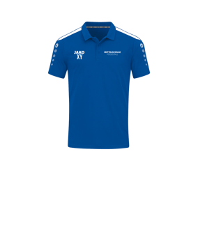 JAKO Power Poloshirt Kids Blau Weiss F400