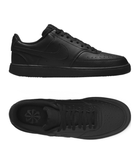 Nike Court Vision Low Next Nature Sneaker Schwarz F002 - schwarz