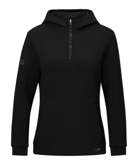 JAKO Pro Casual Hoody Damen Schwarz F800 - schwarz