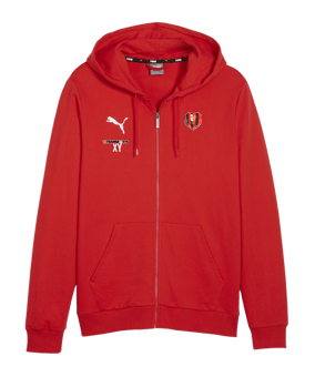PUMA teamGOAL Casuals Kapuzenjacke Rot F01