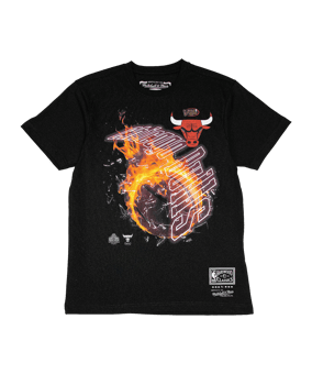Mitchell and Ness Chicago Bulls HWC Blaze T-Shirt Schwarz - schwarz