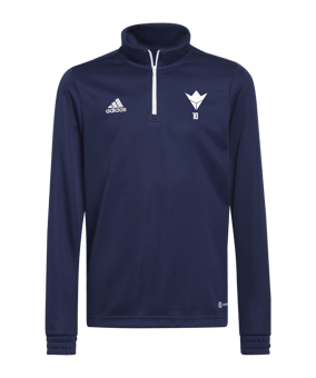 Sweatshirt à col zippé mi-haut enfant adidas Entrada 22 Bleu