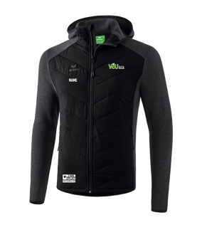 Erima Steppjacke Kids Schwarz