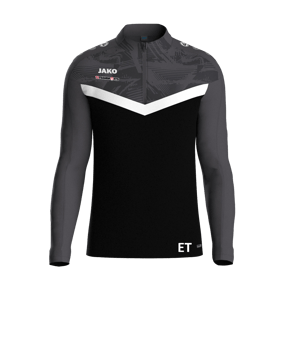 JAKO Iconic HalfZip Sweatshirt Schwarz F801