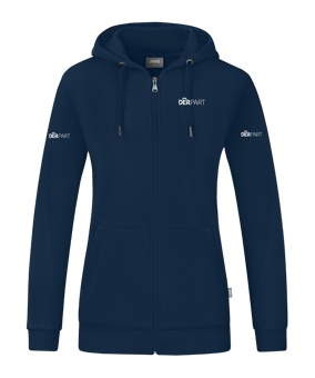 JAKO Organic Kapuzenjacke Damen Blau F900