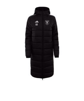 Veste longue de coach adidas Tiro 24 noir blanc 