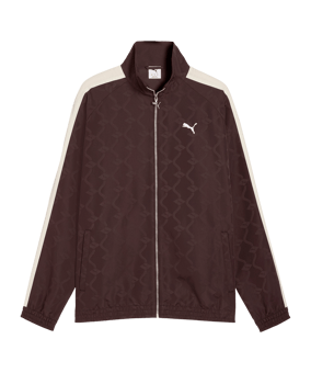 PUMA T7 Jacquarded Woven Relaxed Track Jacke Braun F31 - braun