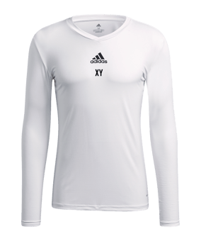 adidas Team Base Top langarm Weiss
