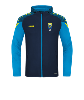 JAKO Performance Kapuzenjacke Blau F908