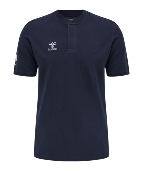 Hummel Move Grid Polo Blau F7026 - blau