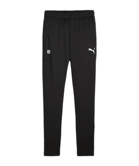 PUMA teamGOAL Slim Trainingshose Kids Schwarz Weiss F03