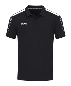 JAKO Power Poloshirt Schwarz Weiss F800 - schwarz
