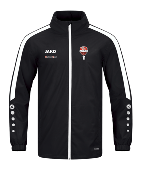 JAKO Power Allwetterjacke Schwarz Weiss F800