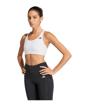 adidas Optime Essentials Workout Sport-BH Damen Weiß - weiss