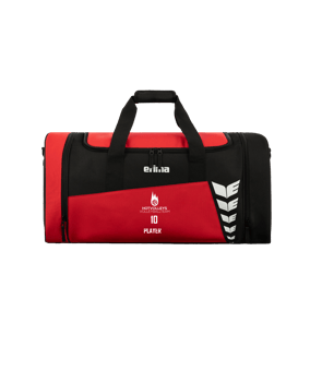 Erima Six Wings Sporttasche Gr. M Rot Schwarz