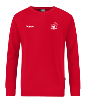 JAKO Organic Sweatshirt Rot F100