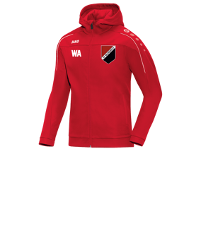 JAKO Classico Kapuzenjacke Kids Rot F01