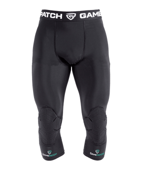 Gamepatch 3/4 Knee Padding Tight Tight Schwarz - schwarz