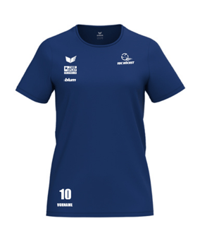 Erima INTRO function T-Shirt Damen Blau F2082685