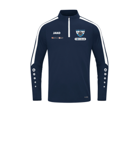 JAKO Power Sweatshirt Kids Blau Weiss F900