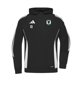 adidas Tiro 24 Hoody Schwarz Weiss 