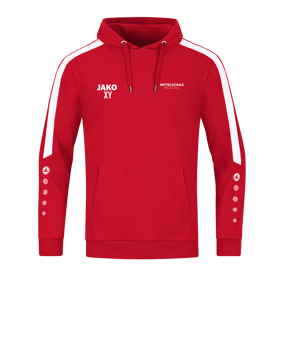 JAKO Power Hoody Rot Weiss F100