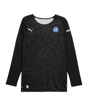 PUMA Teamjaws Graphic Ls Shooting Hemd Schwarz F01