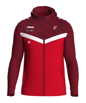 JAKO Iconic Kapuzenjacke Kids Rot F103