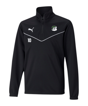 PUMA teamRISE HalfZip Sweatshirt Kids Schwarz F03