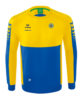 Erima Six Wings Sweatshirt Kids Blau Gelb