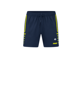 JAKO Allround Short Damen Blau Gelb F904