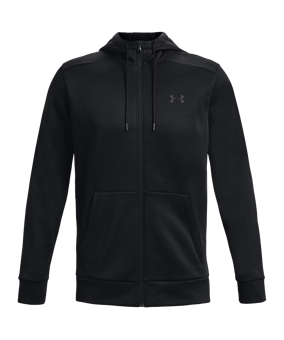 Under Armour Fleece Kapuzenjacke Schwarz F001 - schwarz