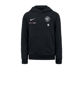 Nike Park 20 Fleece Hoody Kids Schwarz Weiss F010