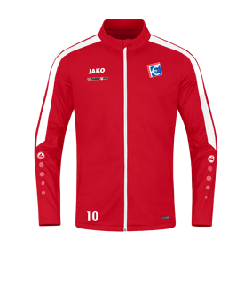 JAKO Power Polyesterjacke Rot Weiss F100