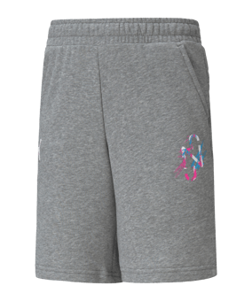 PUMA NJR CREATIVITY Logo Short Kids F06 - grau