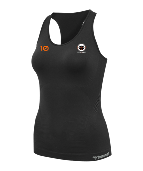 Hummel hmltif Seamless Top Damen Schwarz F2001